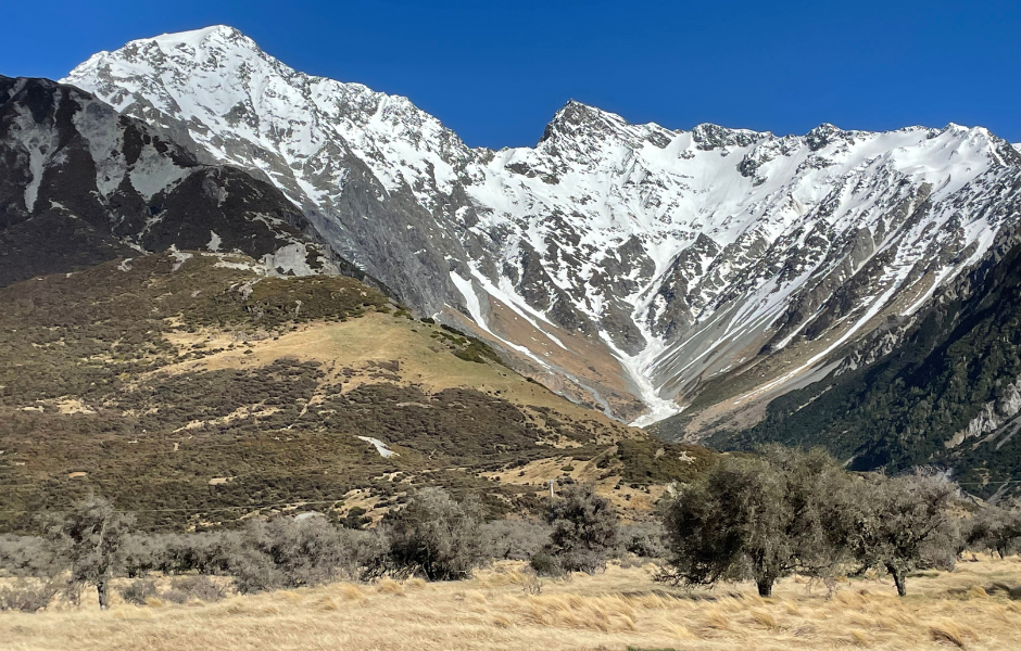 前往Hooker Valley Track的80號公路