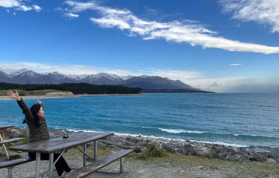 Mt Cook Alpine Salmon吃鮭魚配風景